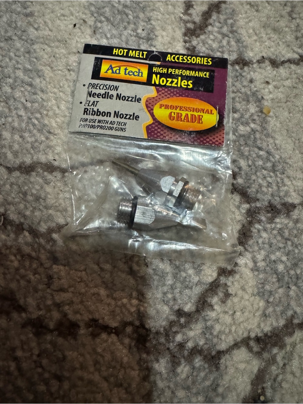 Ad Tech Professional Grade Hot Melt Nozzles - Silver New in Package